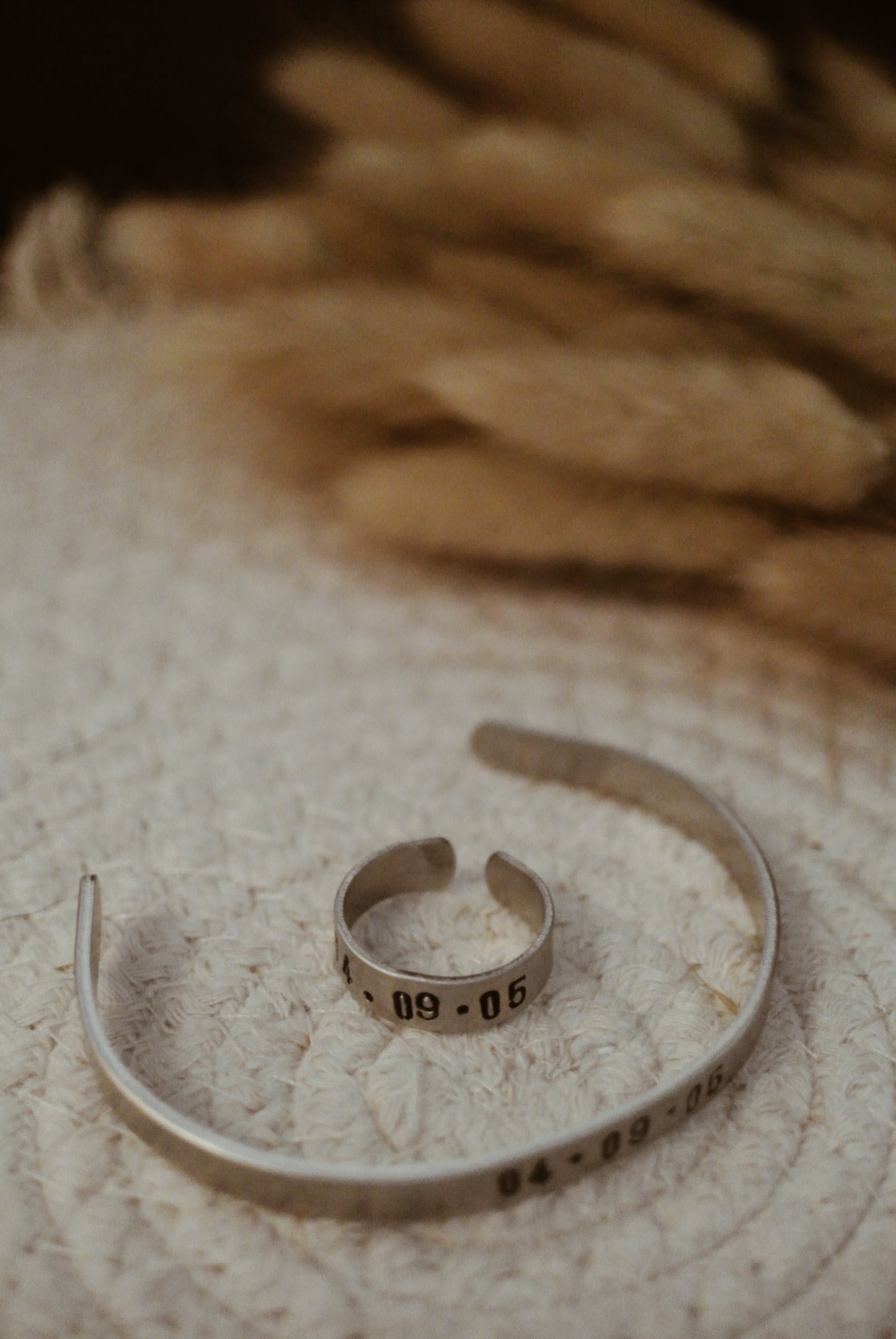 Custom Date Bracelet + Ring