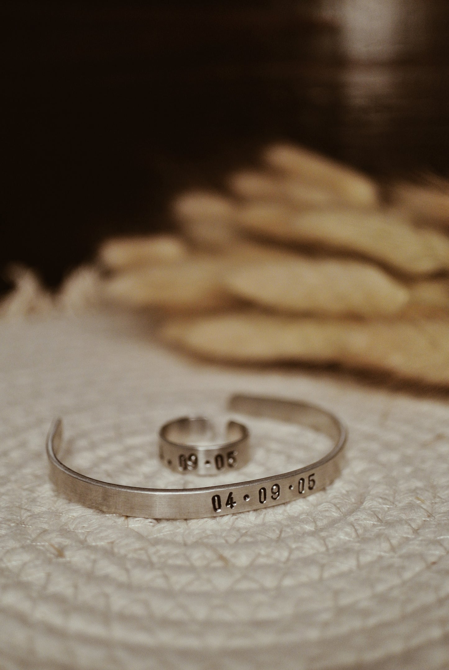 Custom Date Bracelet + Ring