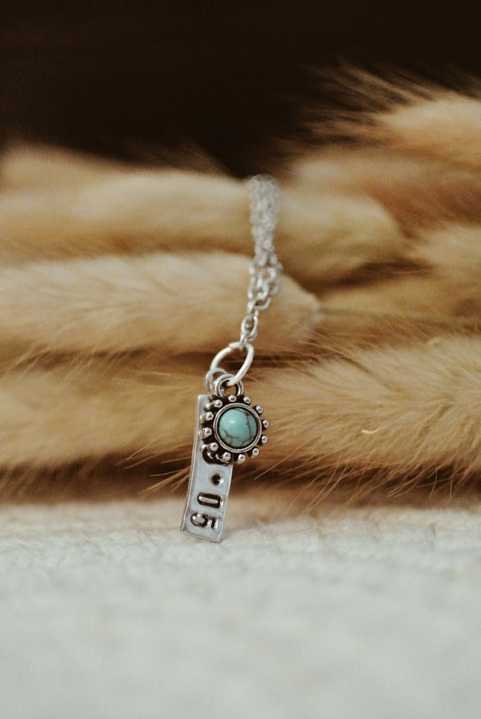 Custom Date w/ Charm Necklece