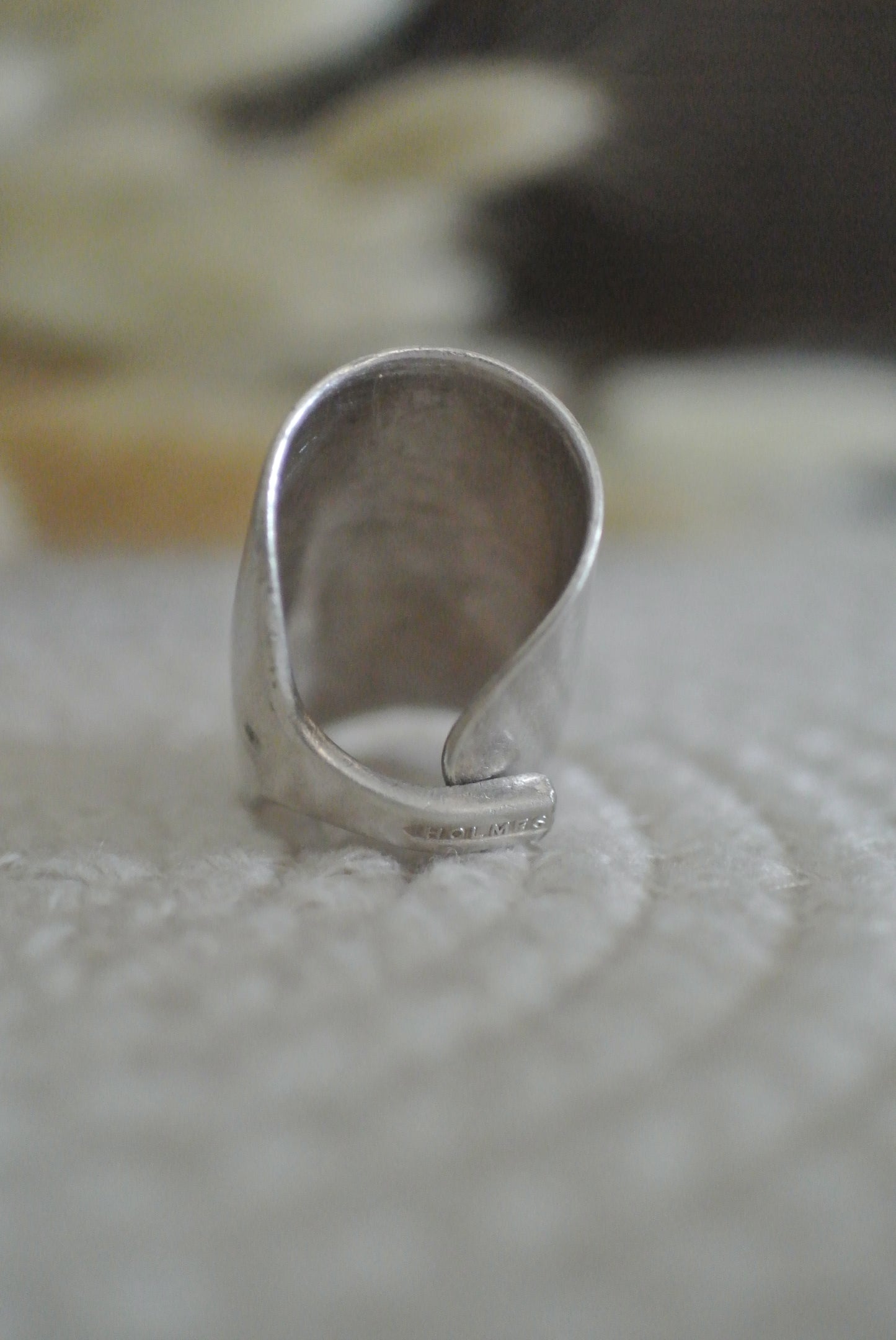 Silver Plated Spoon Ring (7.5)