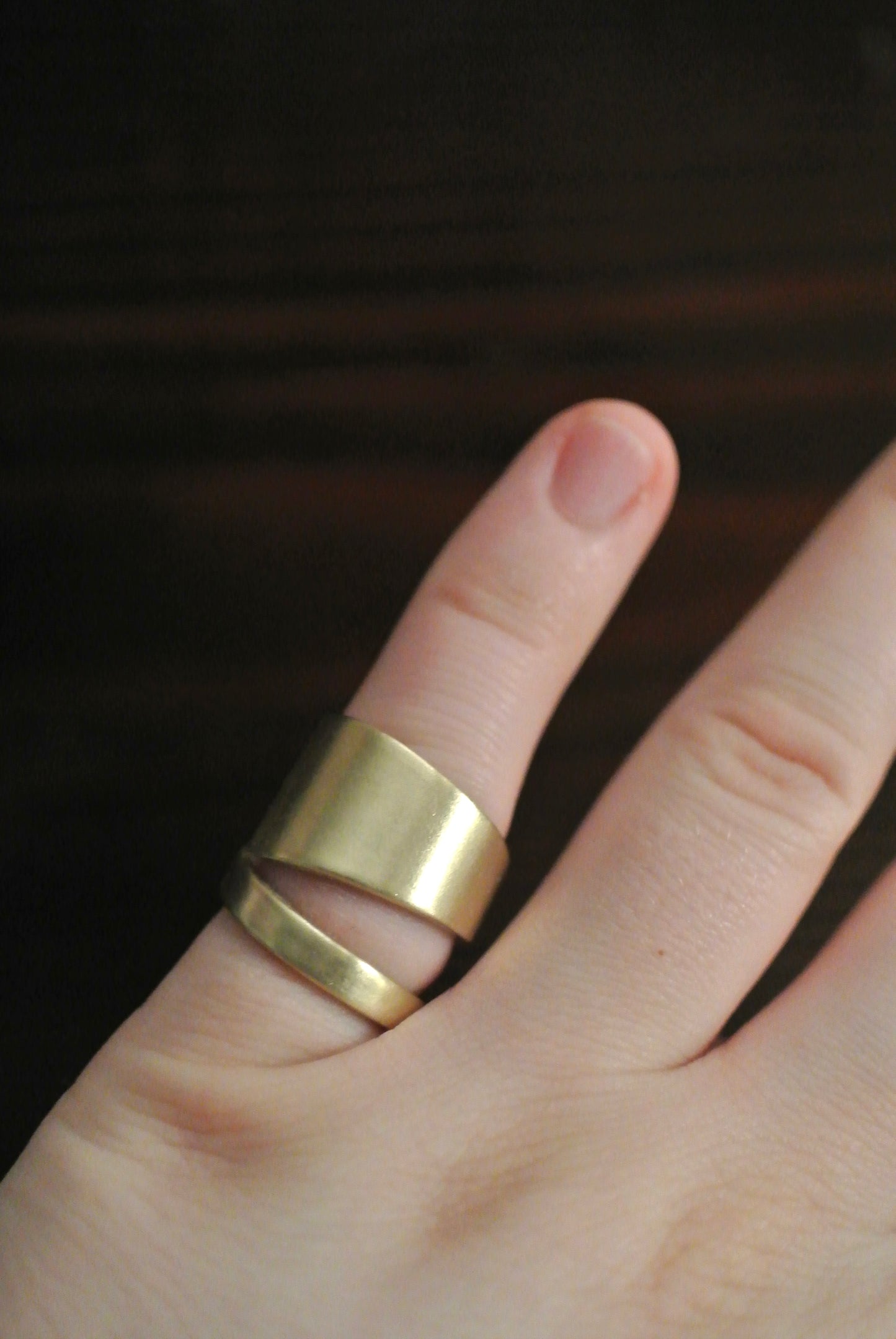 Brass Spoon Ring (6.5)