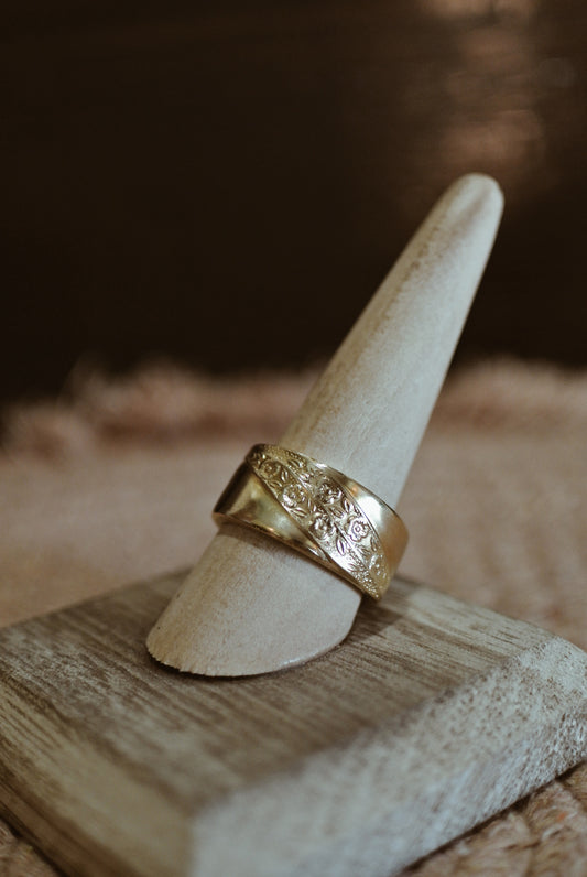 Gold Stainless Steel Spoon Rings