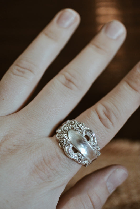 Silver Plated Spoon Ring