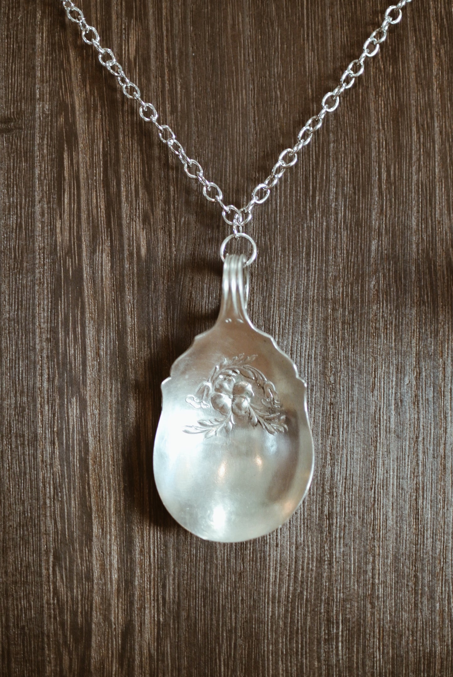 Silver Plated Spoon Necklece