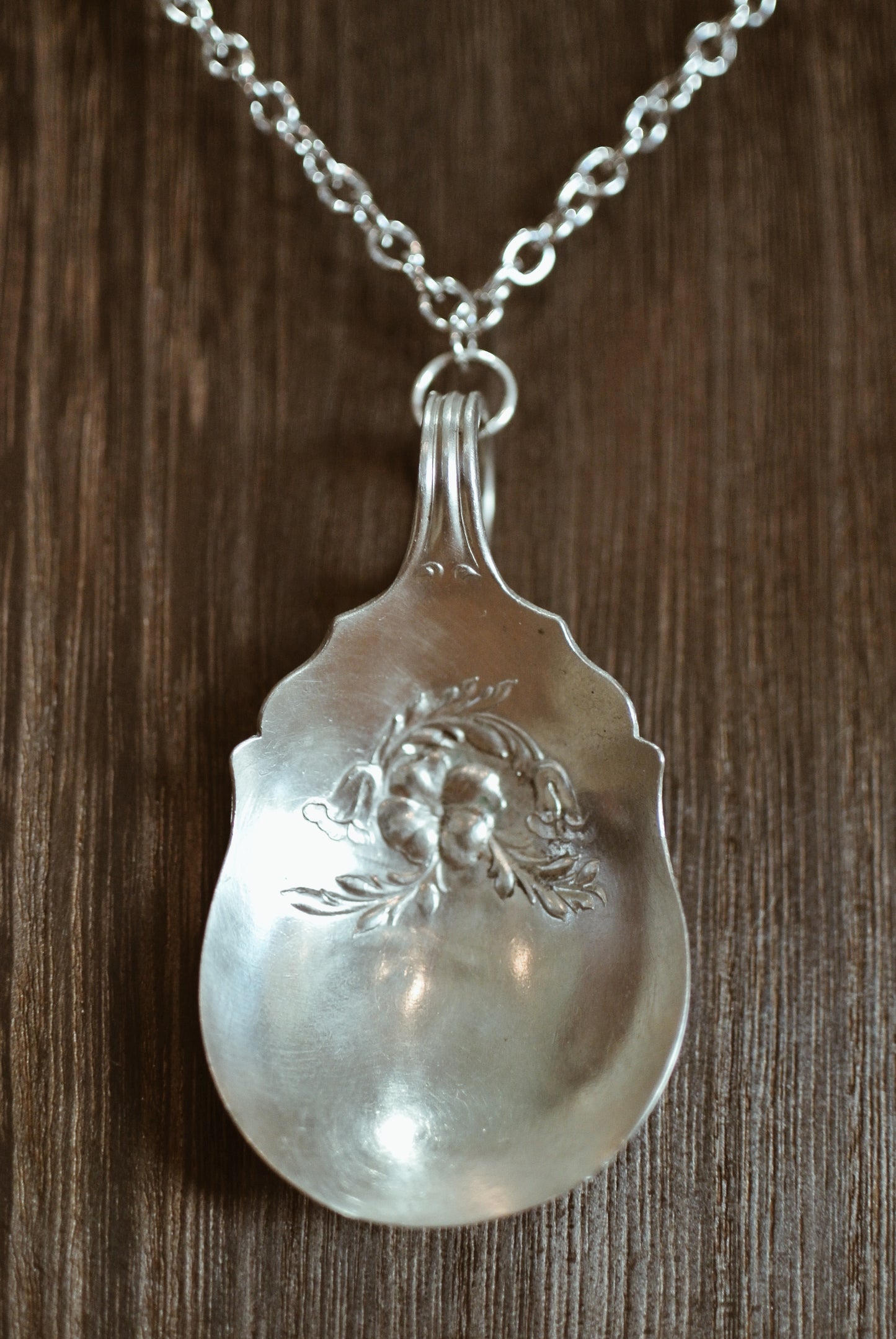 Silver Plated Spoon Necklece