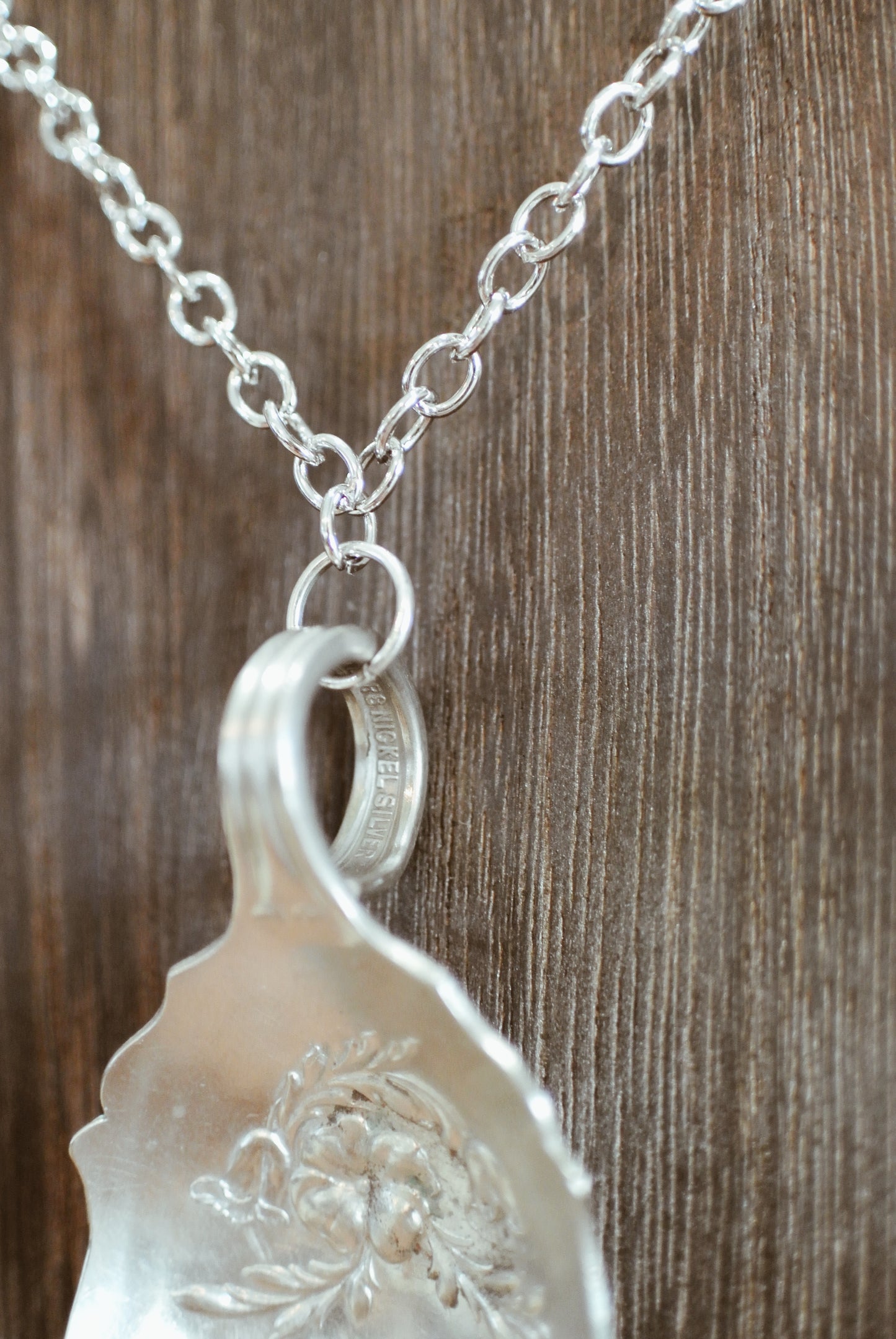 Silver Plated Spoon Necklece