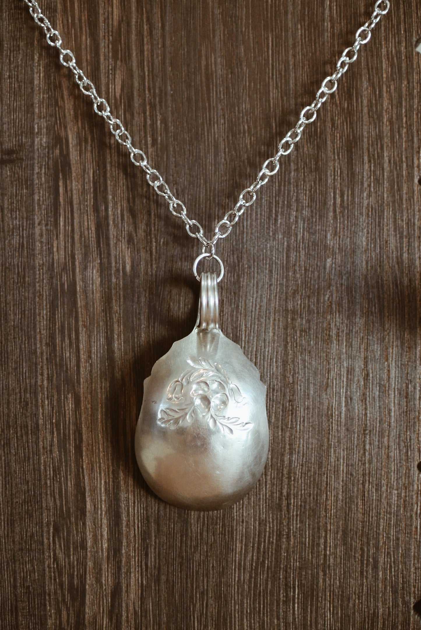 Silver Plated Spoon Necklece