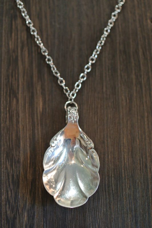 Silver Plated Spoon Necklace