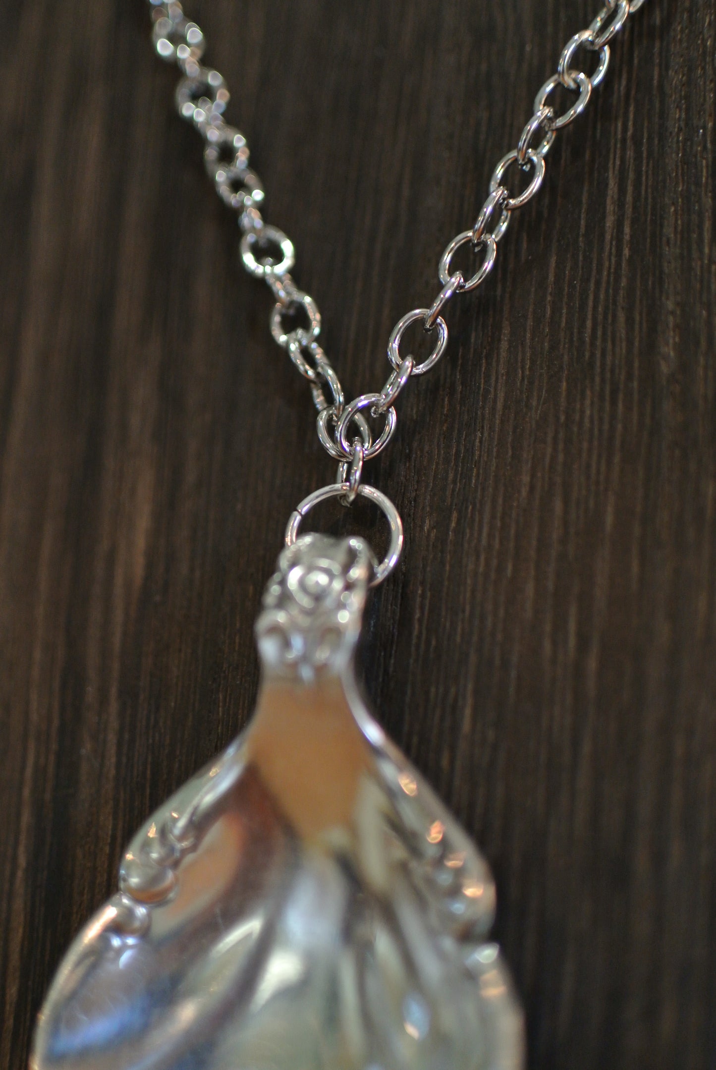 Silver Plated Spoon Necklace