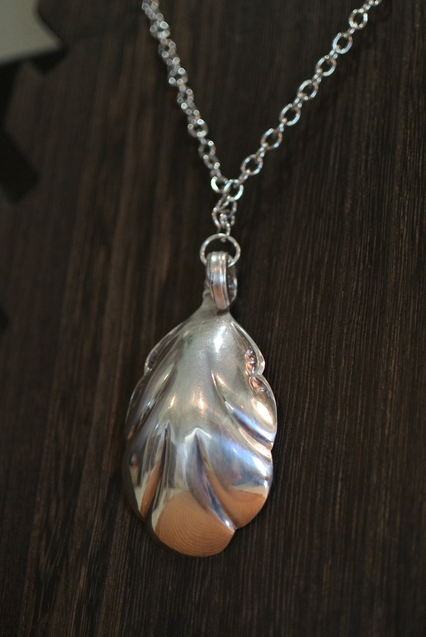 Silver Plated Spoon Necklace